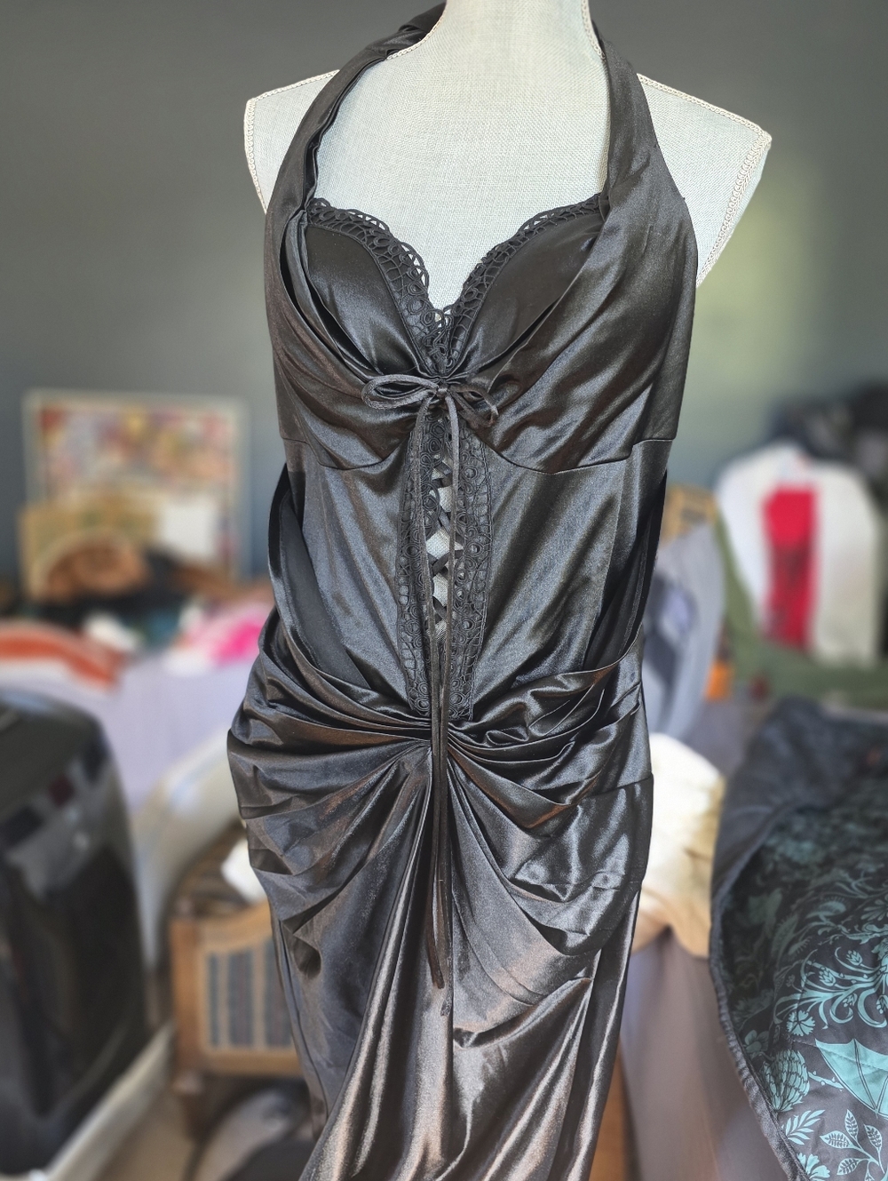 St. Phoenix Corset DressSKU: LM243LS30H3801 Lacemade In Black 3XL 18